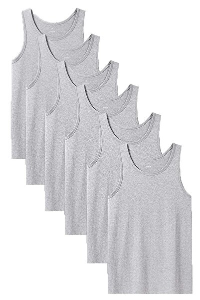 EXMOOR Ανδρικό εσώρουχο 6 τεμαχίων με λουράκι γκρι ανδρικό εσώρουχο βαμβακερό ανδρικό χτενισμένο εσώρουχο λύκρα