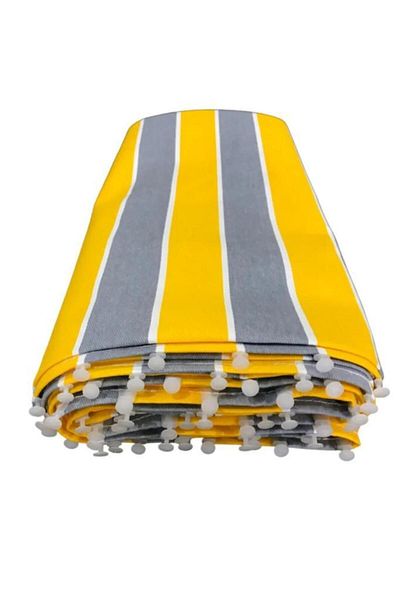 ALTINPAMUK Elit Balcony Tarpaulin with Eyelet - Enx Size Options in All Sizes, Yellow Gray