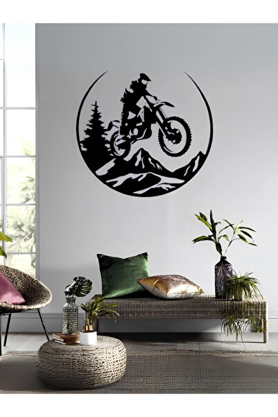 ecrin tuhafiye hobi Cross Motosiklet Duvar Dekoru - Motosiklet Duvar Süsü - M...