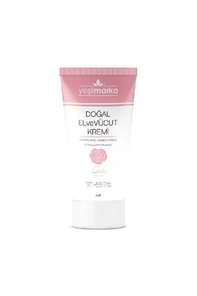 yeşilmarka Natural Hand and Body Cream 75 ml - Rose - Moisturizing Daily Cream