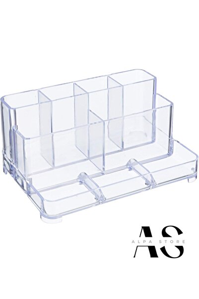 ALPA STORE Klm 202 Suport stilou Organizator de birou Transparent