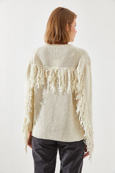 Bianco Lucci Damenpullover mit Fransen - 20247500