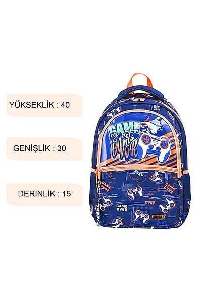 MUGGLE Lets Play School Backpack - 3 Compartments Mu-9148