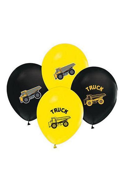 Parti Dükkanım 8 Construction Themed Printed Balloons