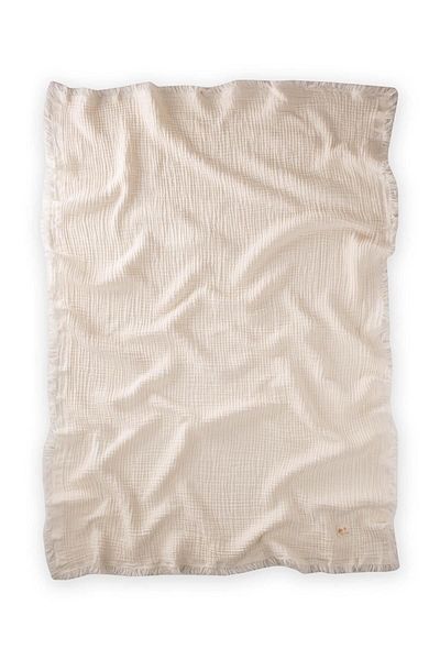 Cigit 80x120 cm natürliche vierlagige Musselindecke mit Quasten