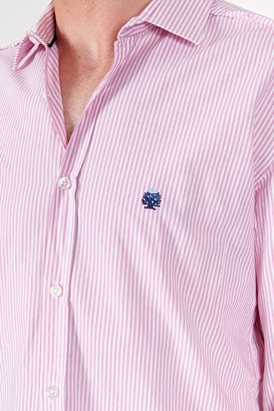 MAN EDITION Ριγέ ανδρικό πουκάμισο |   Tycq9xfbln 169018526014261