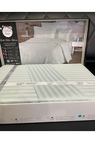 COTTON SHİNE Set cuvertură de pilota din satin-bumbac Pukkahome