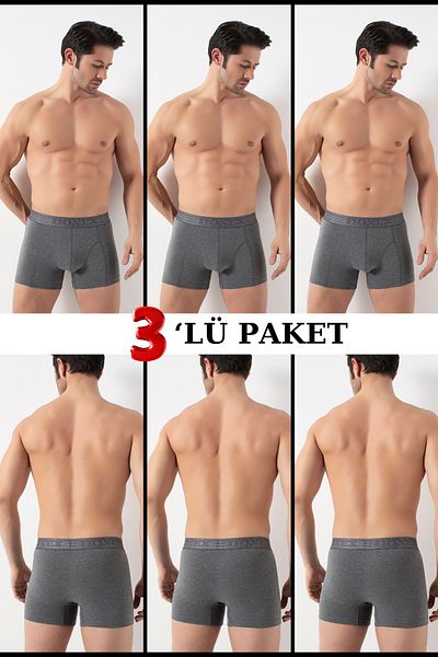 Özlem & Donex Donex 3 Pack Low Waist Lycra Boxer 2350