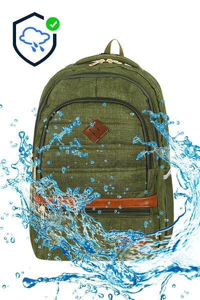 Just Polo Cordura Fabric Waterproof Punterez - Daily School Backpack with Laptop and Water Bottle Compartment