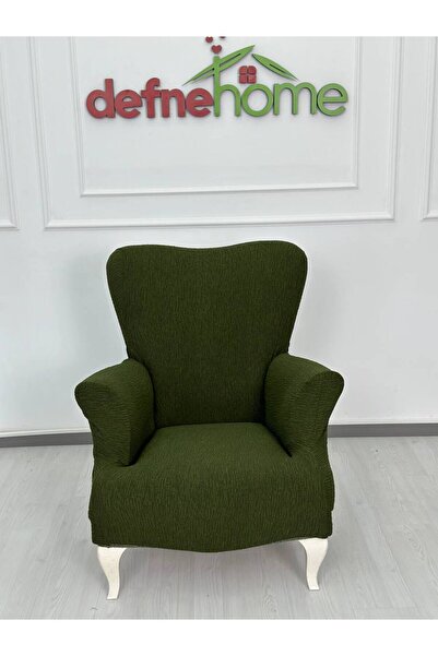 Defne Home Jakarlı Düz Desen 3-3-1-1 Lastikli Kanepe Örtüsü | Lastikli Koltuk Örtüsü | Koltuk Kılıfı Takımı