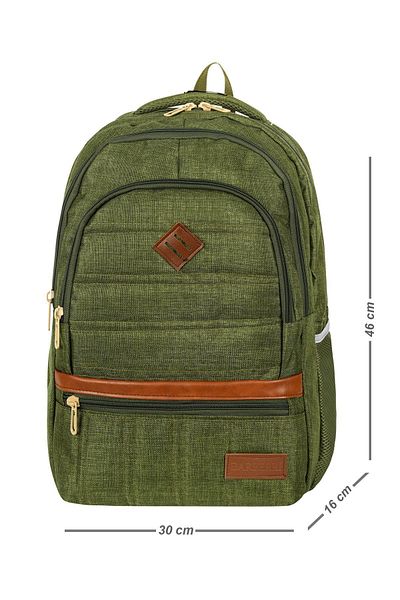 Just Polo Cordura Fabric Waterproof Punterez - Daily School Backpack with Laptop and Water Bottle Compartment