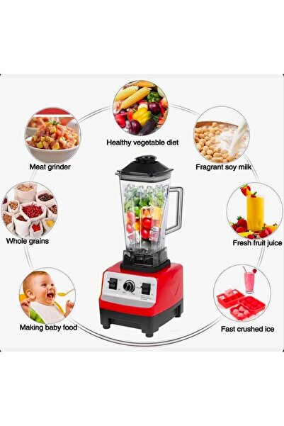 Silver Crest 2 in 1 High Speed 4500w 2.5L Heavy Duty Commercial Grade Blender  Juicer Food Mixer
