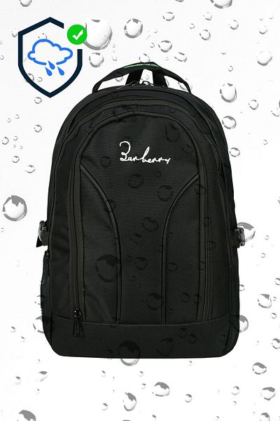 Just Polo Waterproof Punterez Laptop and School Backpack - Stitched and Lined, Water Bottle Compartment