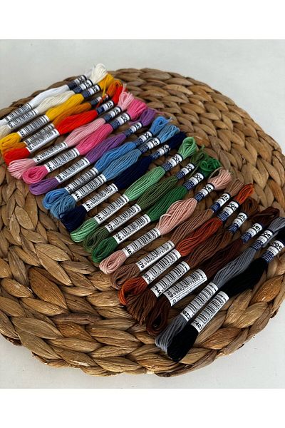 Puppets Muline 21 Color Etamine - Σετ νήματος ταπετσαρίας σταυροβελονιάς