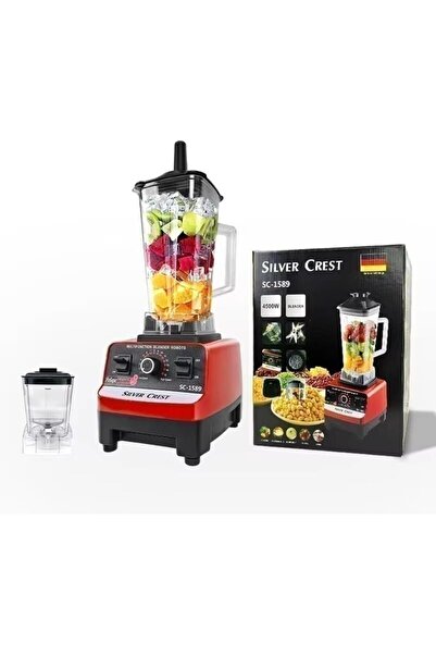 Silver Crest Double Jar SilverCrest Multi Blender Mixer Juicer Food Professional With Smart 15 Timer 4500W