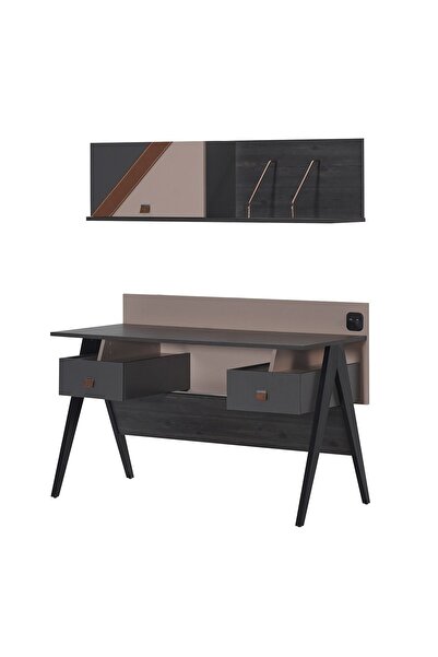 Tutku Yatak Bone Çalışma Masası Ve Üst Kitaplık