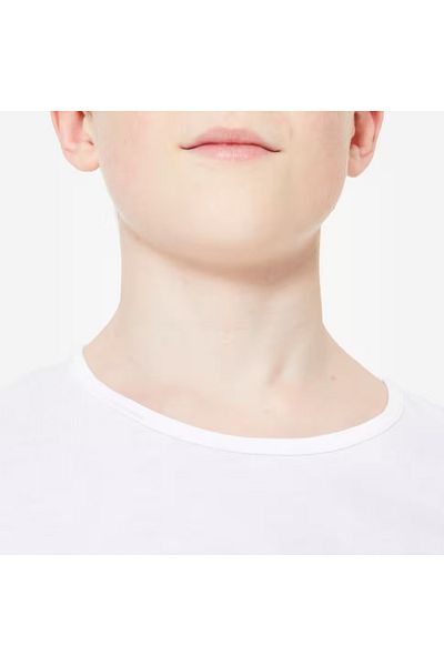 Decathlon Tricou alb pentru copii - 100