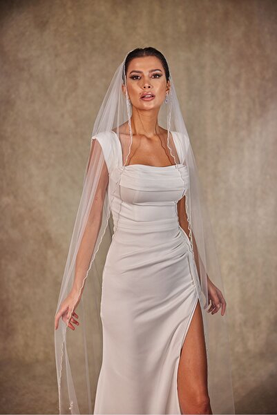 Simay Aksesuar D219 KRİSTAL BONCUK İŞLEMELİ İNCİ ÇAKMALI RAHİBE DUVAK