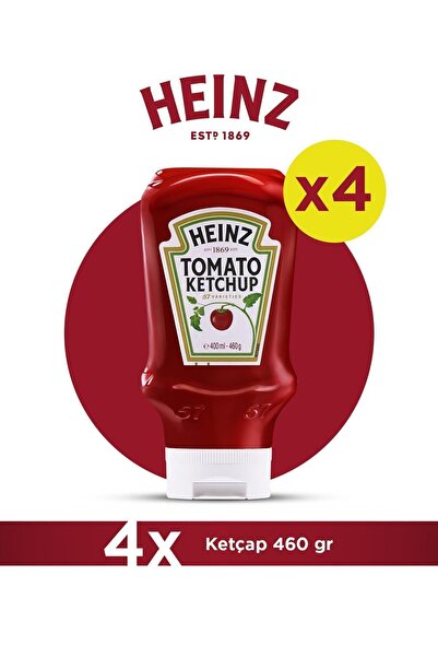 Heinz Ketçap 460 Gr - 4'lü Paket