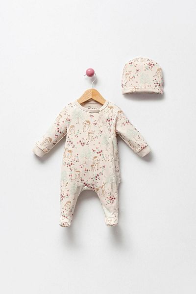 Bubbles Ceylan 100% Organic Cotton Cute Jumpsuit for Baby Girl