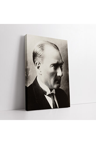 KOSS Dijital Tablou pe pânză alb-negru Mustafa Kemal Atatürk