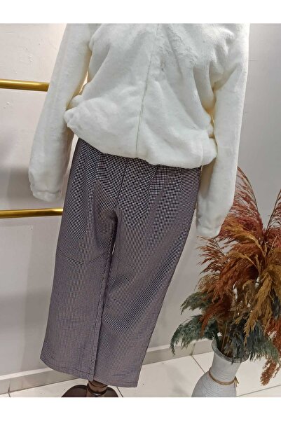 Crveniruz KAHVERENGİ KARELİ PANTOLON