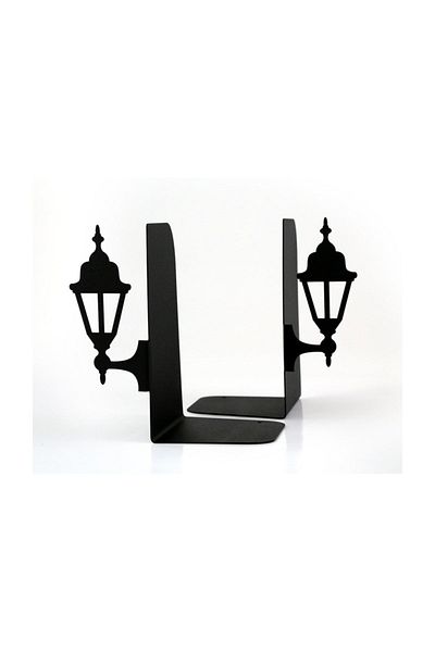 Simge Yapı Dekorasyon Figured Decorative Metal Book Holder - Street Lamp