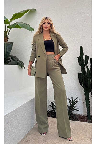 MOCCHI Palazzo Women's Suit - Summer Season, Linen Fabric