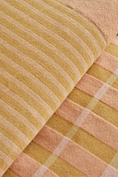 Karaca Home Striped %100 Pamuk Çift Kişilik Müslin Pike Yavruağzı