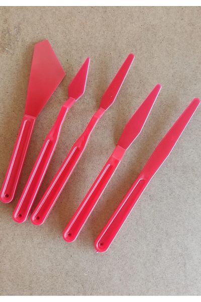 SERAP İSKENDER PAİNTİNG Plastic Spatula Set of 5