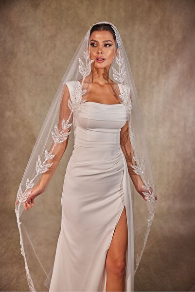 Simay Aksesuar D215 KENARLARI YAPRAK DESENLİ DUVAK