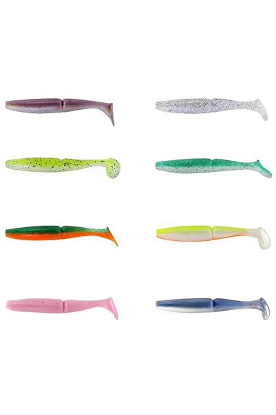 CAPTAIN 3516 Pukka Shad 9cm 7gr Levrek Silikonu 5 Adet Suni Yem