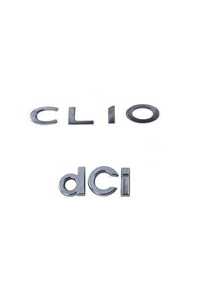Genel Markalar Renault Clio 3 + Dci Bagaj Yazısı Seti (2 Parça)