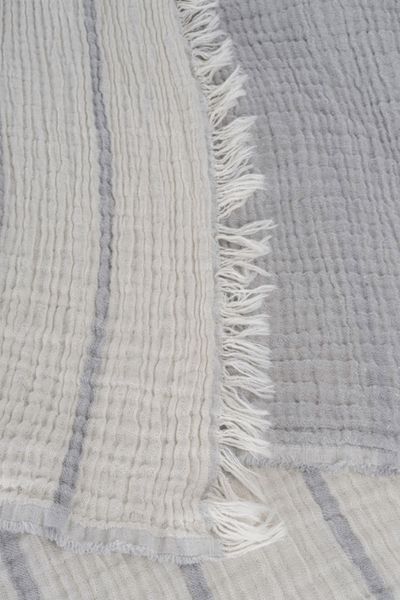 Miespiga 100% Cotton Striped Double Sided Pique Double Bedspread 220X240