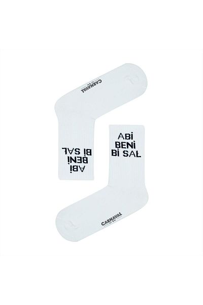 CARNAVAL SOCKS Πολύχρωμες αθλητικές κάλτσες με γραπτά σχέδια