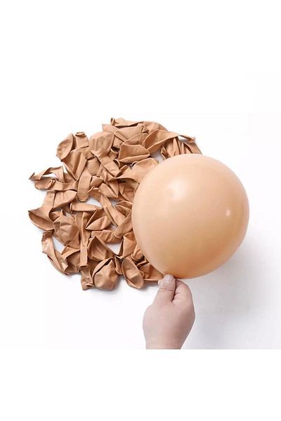 BAL10 DÜNYASI 12'' Milk Coffee Color Balloon 10 Pieces