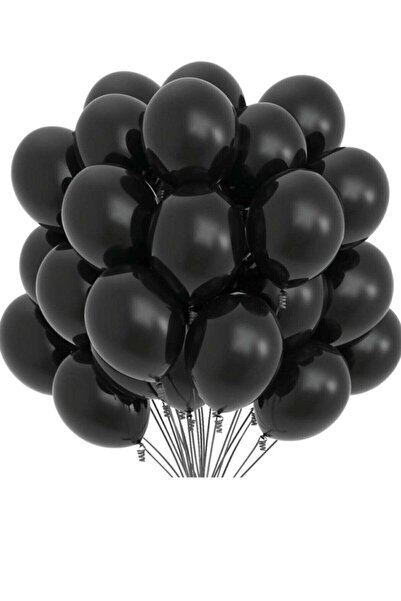 BAL10 DÜNYASI Pastel Black Balloon 50's