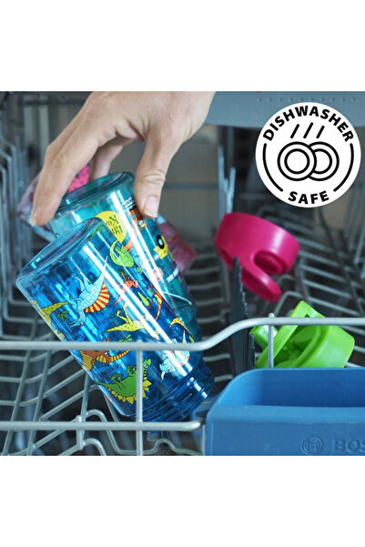 Tyrrell Katz Dino 400ml Water Bottle with Straw