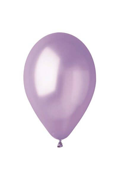BAL10 DÜNYASI 12 Inch Metallic Lilac Balloon Pack of 10
