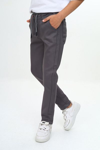 Pantulux Girl/Boy Unisex Cotton Gabardine Elastic Waist School Pants
