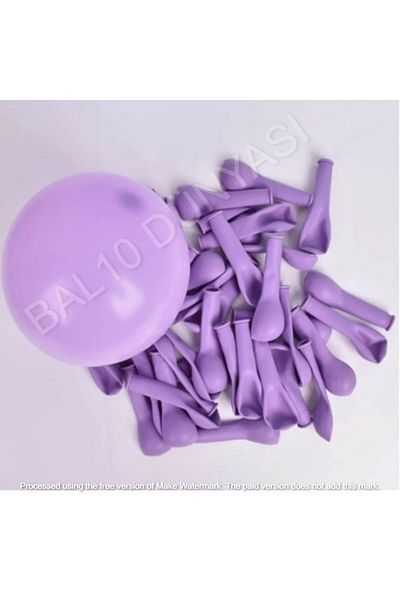 BAL10 DÜNYASI Mini Macaron Lilac Balloon 6 Inch 50 Pieces