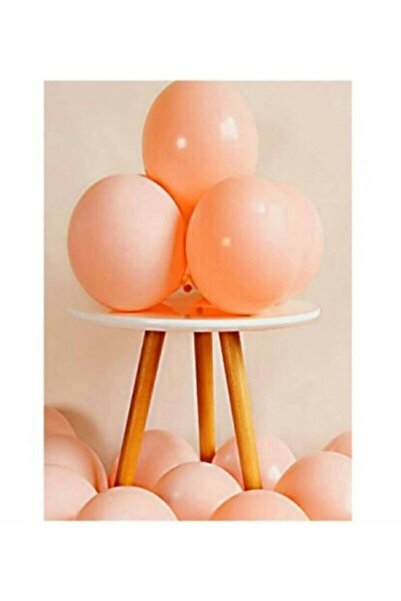 BAL10 DÜNYASI Salmon Pastel Balloon 20 Pieces
