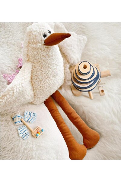 Baby Kids Sleeping Companion Duffy Duck- Plush Duck, Long Legged Bird