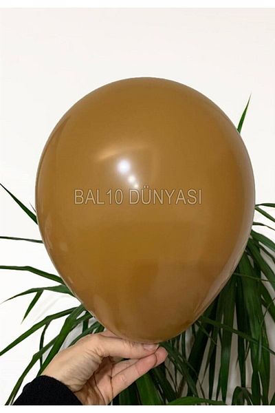 BAL10 DÜNYASI Caramel Color Pastel Balloon 10 Pieces