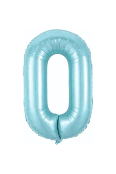 BAL10 DÜNYASI 0 لون أزرق فاتح رقم احباط بالون 80 سم