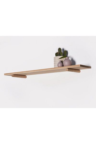 pinoxi Solid Wood Wall Shelf with Round Legs