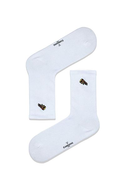 CARNAVAL SOCKS Бродирани цветни чорапи с шарка на пица