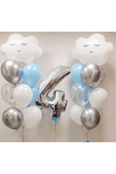 BAL10 DÜNYASI مجموعة بالون سكاي كلاود لعيد الميلاد لعمر 4 سنوات