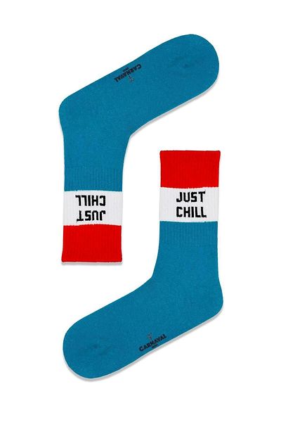 CARNAVAL SOCKS Просто Chill Written Цветни чорапи