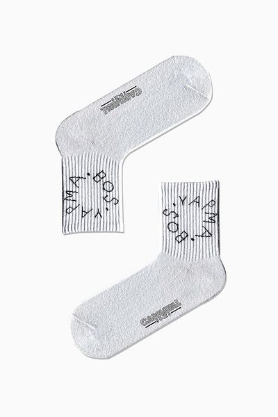 CARNAVAL SOCKS Κενές πολύχρωμες αθλητικές κάλτσες με γραπτά σχέδια